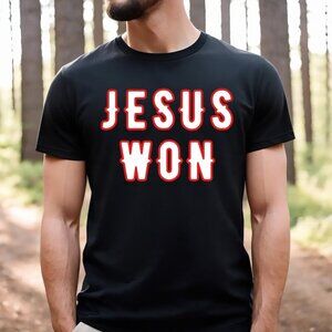 Texas Rangers Jesus Won World Series Baseball Fan Gift Graphic T-shirt 05